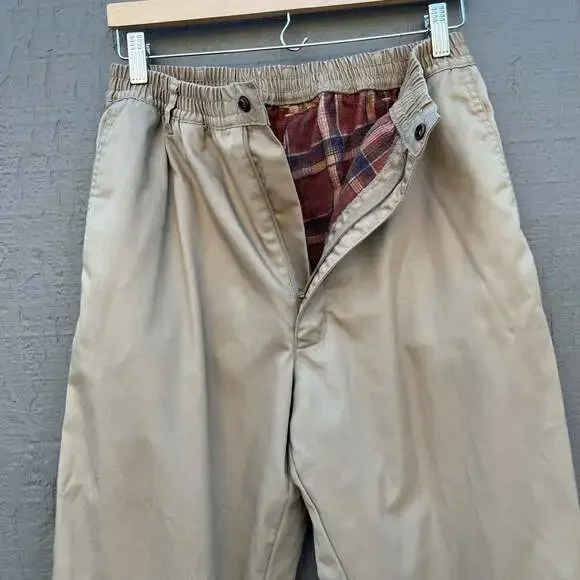 Vintage Haband Ice House Flannel Lined Slacks - Picture 5 of 6